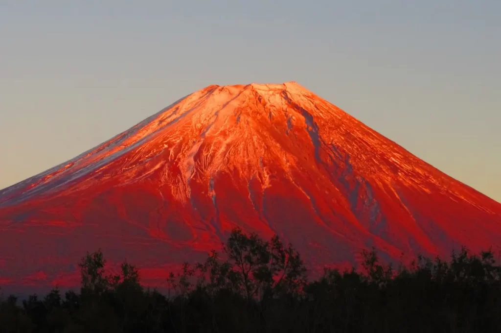 赤富士 絶景富士山写真 - 絵画/タペストリ